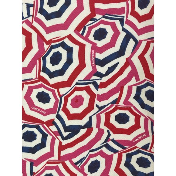 Size 1X (16W-18W) LANDS' END GEOMETRIC‎ PRINT SUMMER DRESS Vacation PLUS SIZE - Picture 6 of 6